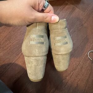 TOMS Tan Suede Ankle Boots